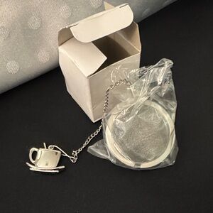 Stainless Steel Tea Infuser with Teapot Charm